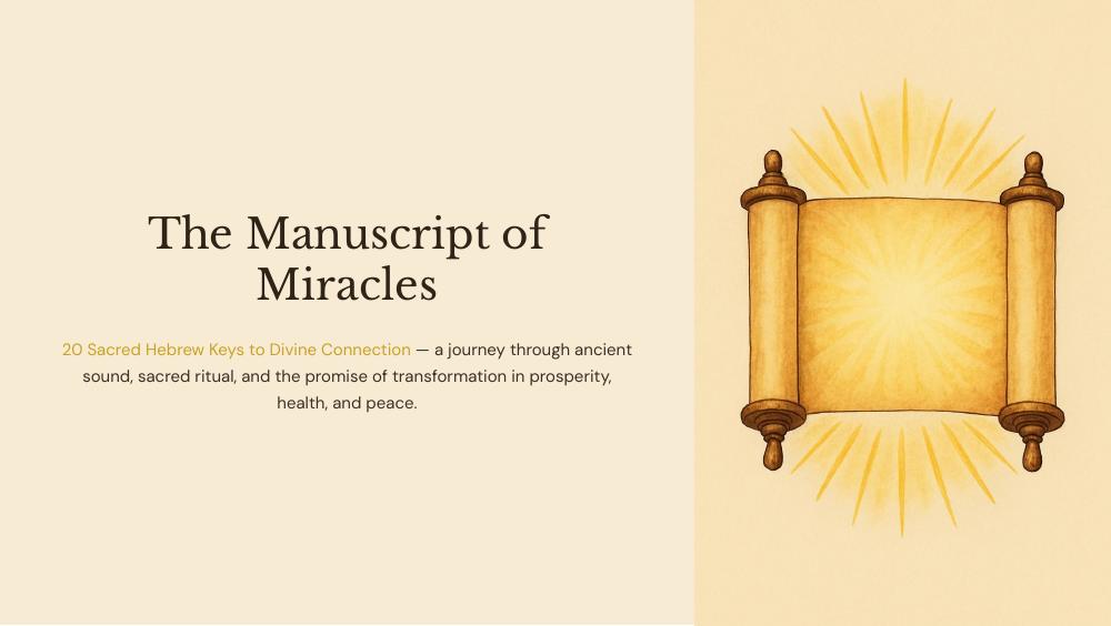 PDF cover: The Manuscript of Miracles
